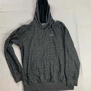 Vans Men's Size Small Dark Gray Pullover Front Pocket Hoodie Cotton Shirt